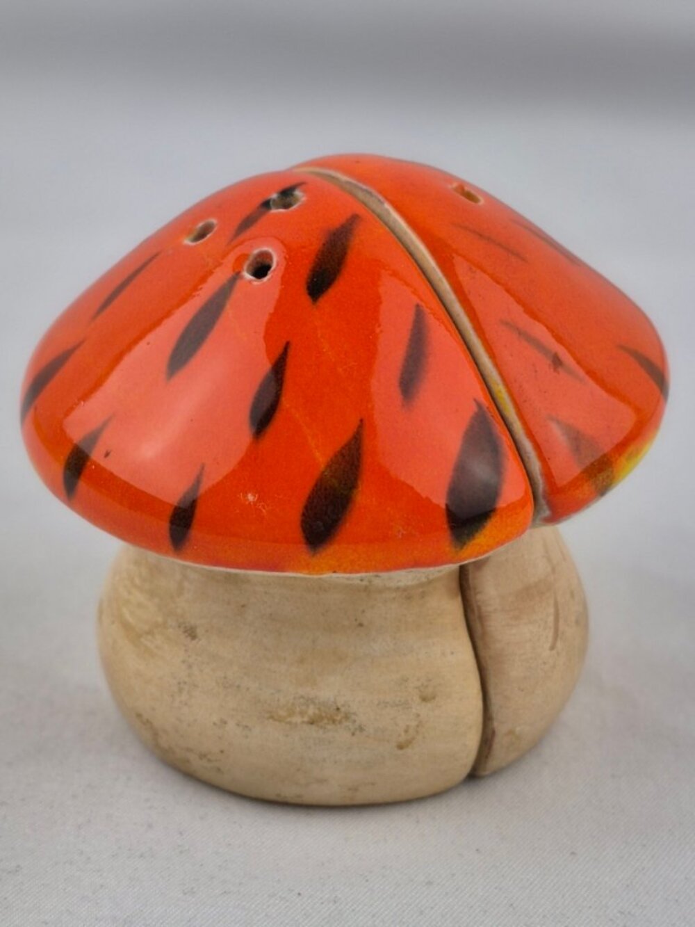 Vintage Lefton Mushroom Ceramic Salt & Pepper Shaker Set Whimsical, Fairyland